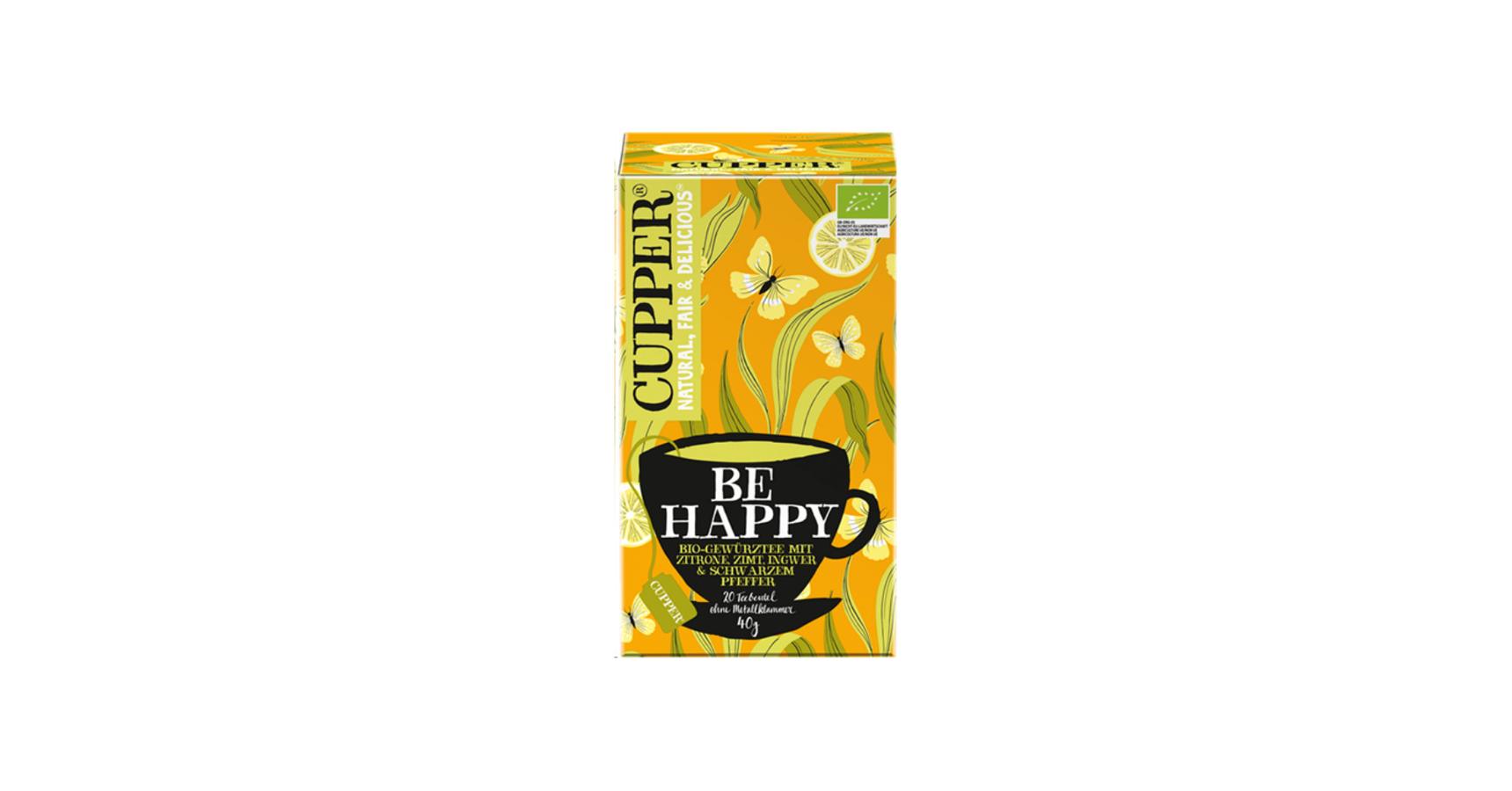 Cupper bio be happy frissítő tea 20 db 45 g Biosziget