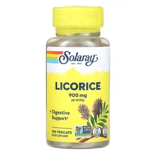 Licorice, 900 mg, 100 db (450 mg darabonként), Solaray