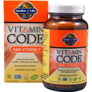 Garden of Life, Vitamin Code RAW C-vitamin, 500mg, 120 db