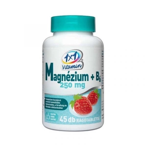 1x1 Vitaday magnézium + B6-vitamin rágótabletta, 45 db