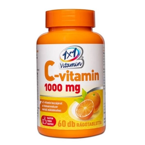 1x1 vitaday C-vitamin 1000 mg rágótabletta, 60 db