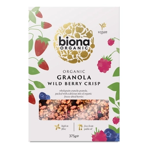 Biona bio vörös bogyós crispy müzli, 375 g
