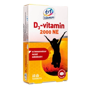 1x1 vitamin d3-vitamin 2000NE filmtabletta, 60 db