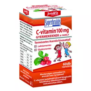 JutaVit C-vitamin 100 mg rágótabletta gyermekeknek, 60 db