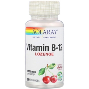 Solaray B-12 Vitamin cseresznye ízű rágótabletta 2000 mcg 90db B12 