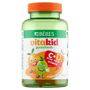 Béres Vitakid C + D gumivitamin gumitabletta, 50 db