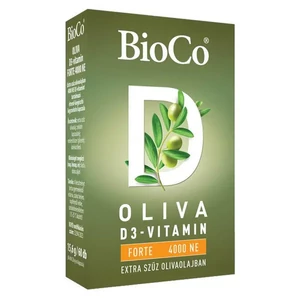 BioCo OLIVA D3-vitamin FORTE 4000 NE (lágyzselatin kapszula) 60db