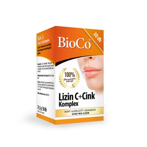 BioCo Lizin C+Cink komplex, 30 db