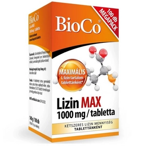 BioCo Lizin max1000 mg megapack, 100 db