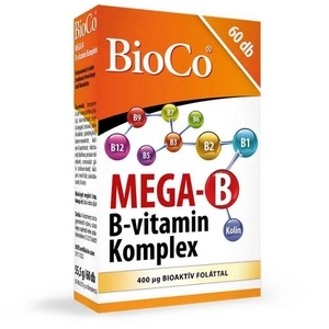 BioCo Mega-B B-vitamin komplex, 60 db