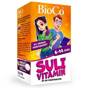 BioCo suli vitamin 6-14 éveseknek rágótabletta, 90 db