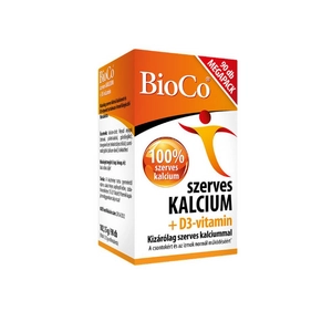 BioCo szerves kalcium + D3-vitamin megapack,  90 db