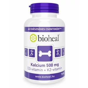 Bioheal kalcium 500 mg+d3-vitamin+k2-vitamin tabletta 70 db