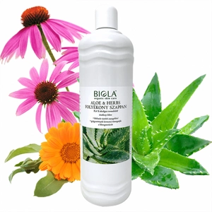 Biola Aloe &amp; Herbs folyékony szappan, 1000 ml