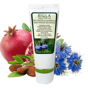 Biola bio Centella-kandilla rejuvenáló kézkrém, dermatológiailag tesztelt, 75 ml