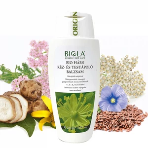 Biola bio hárs kéz- és testápoló balzsam bármely bőrtípusra, 200 ml