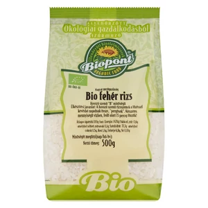 Biopont bio fehér rizs, hosszú szemű, 500 g