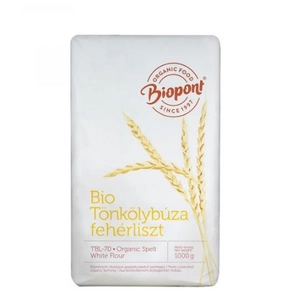 Biopont bio tönkölybúza fehérliszt (TBL 70), 1 kg