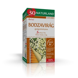 Naturland Bodzavirág tea filteres, 25x1g