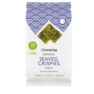 Clearspring bio ropogós tengeri alga snack eredeti, 4 g