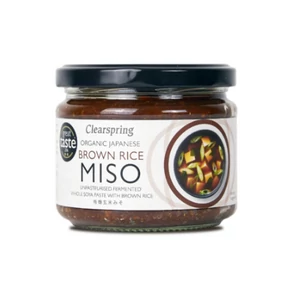 Clearspring bio miso barnarizsből, üveges, 300 g