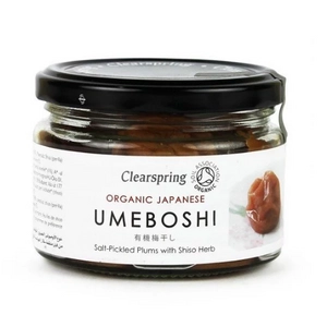 Clearspring bio umeboshi sós japán szilva, 200 g