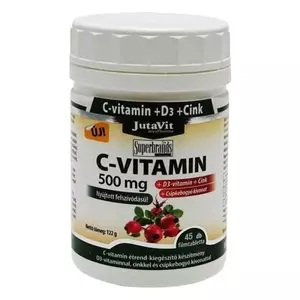 Jutavit C-Vitamin + D3 500 mg csipkebogyó kivonattal, 100 tabletta