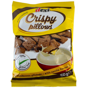 Dexi Crispy Pillows vanília ízesítésű párnák, 150 g