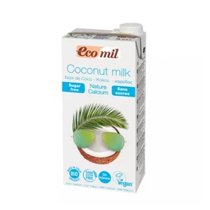 EcoMil bio kókuszital kálciummal cukormentes, 1000 ml