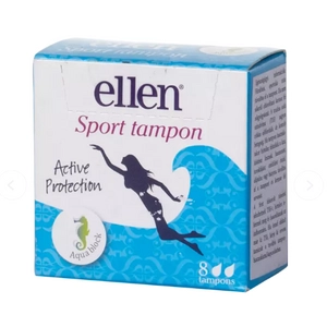 Ellen aqua block sport tampon, 8 db