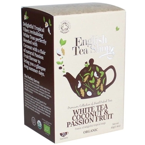 Ets bio 20 fehér tea kókusszal és passion gyümölccsel, 20 filter