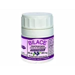 BILACE - Fekete áfonya kivonata A-, C-, E-vitaminnal, 45 kapszula