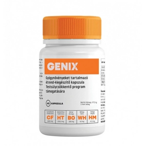 Genix gyógynövényt tartalmazó étrend-kiegészítő kapszula, 60 db