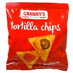 Grannys barbecue tortilla chips, 60 g