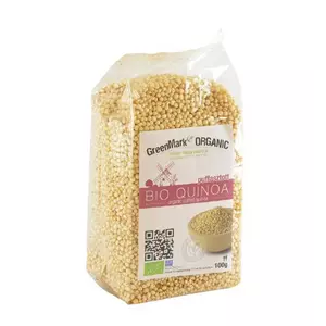 GreenMark bio fehér puffasztott quinoa, 100 g