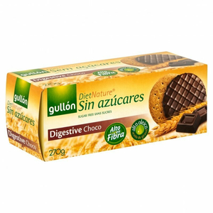 Gullon diabetikus korpás keksz étcsokoládé bevonattal, édesítőszerrel, 270 g