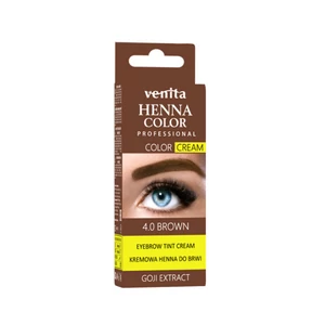 Henna Color tartós szempilla és szemöldök krémfesték középbarna goji bogyóval 15 g