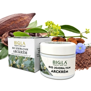 Biola bio Jojoba-yam arckrém, dermatológiailag tesztelt, 50 ml