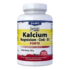 JutaVit Kalcium-Magnézium-Cink-D3 tabletta, 90 db