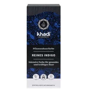 Khadi bio hajfesték por kékesfekete-indigó, 100 g
