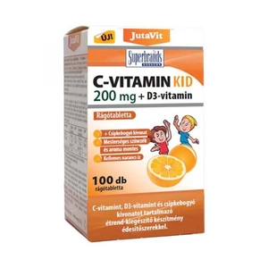 Jutavit c-vitamin kid 200 mg + d3 kapszula 100 db
