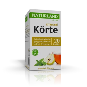 Naturland Gyümölcstea körte citromfű filteres, 20x2g