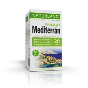 Naturland mediterrán gyógy- és fűszernövény teakeverék 20x1,5g 30 g