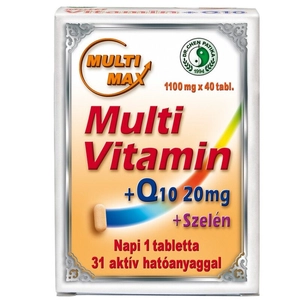 Dr. Chen Multimax vitamin + 20mg Q10 + Szelén tabletta 40 db