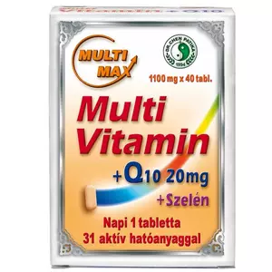 Dr. Chen Multimax vitamin + 20mg Q10 + Szelén tabletta 40 db