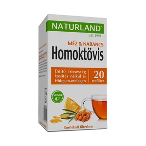 Naturland Gyümölcstea homoktövis, méz és narancs filteres, 20x2g