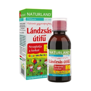 Naturland Lándzsás útifű + c-vitamin gyerek szirup, 150 ml