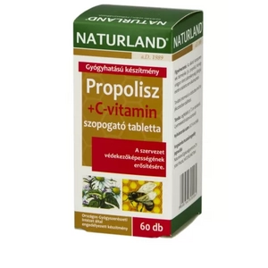 Naturland Propolisz + C-vitamin tabletta, 60 db
