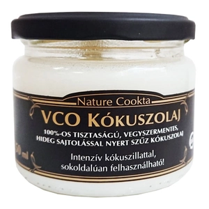 VCO szűz kókuszolaj/kókuszzsír 250 ml, Nature Cookta