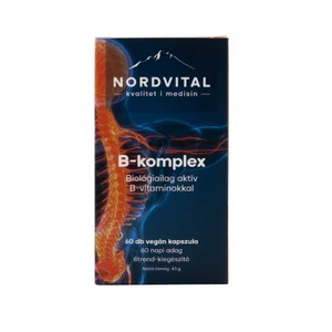 Nordvital b-komplex vegán kapszula, 60 db